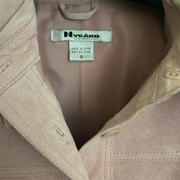 Suede coat new, beautiful salmon color - Picture 2 of 5